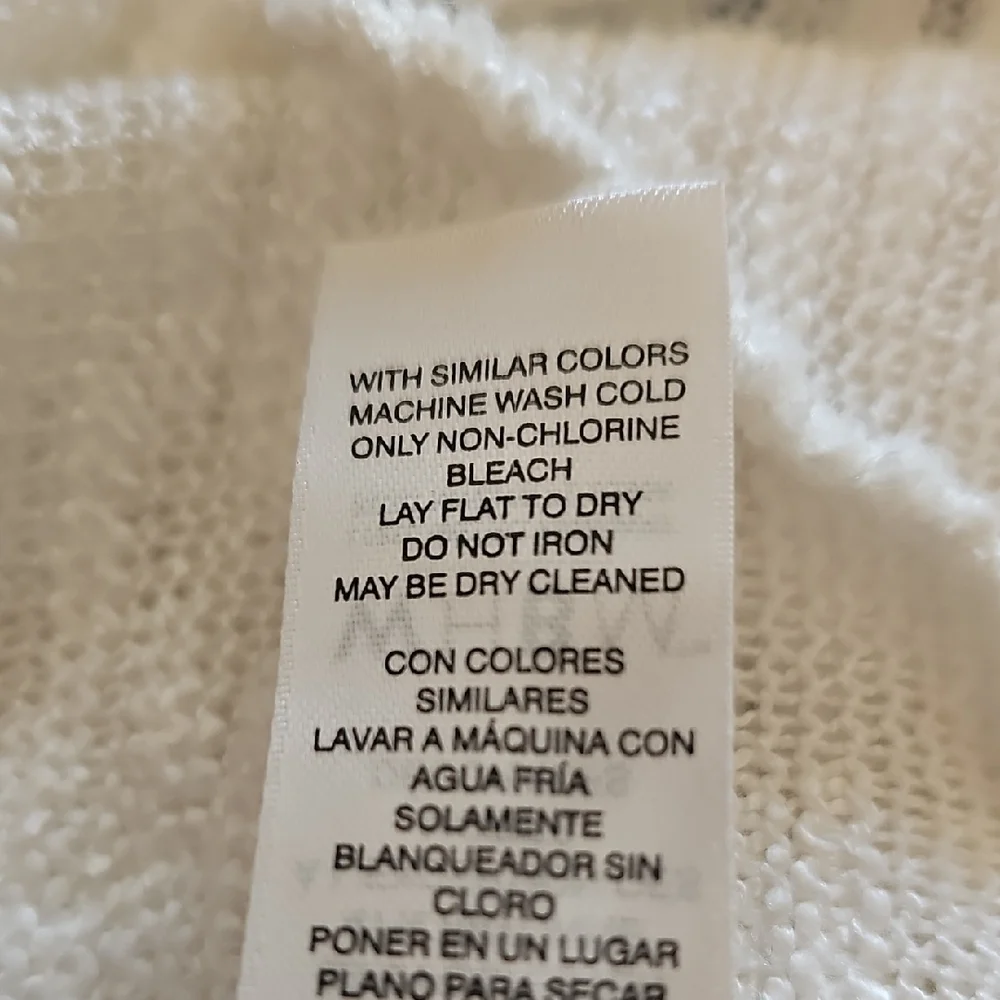 WHBM Cream Cardigan Sweater